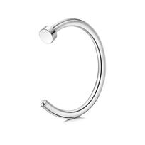 European And American Fashionable Nose Rings, Medicalstainless Steel Nose Rings, C-shaped Titanium Alloy Piercing Jewelry, Wholesal High-end Sense C sidabras
