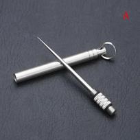 Daugkartinio naudojimo dantų krapštukas su vandeniui atsparia nerūdijančio plieno dantų krapštukų dėžute Mini dantų krapštukas black