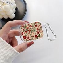 Case For Airpods 3 Pro2 Pro Pro3 2 4 1 Clear Earphone Cases Cover Retro Little Flower Airpods 2 beige