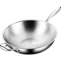 ZISIZ 32cm 316 Stainless Steel Wok