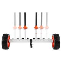 Kayak Cart, 104 kg Load Capacity, Canoe Cart Dolly with 25.4 cm Solid PU Tires & Kickstand, Assembles & Disassembles Within Seconds, Paddle Board