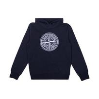 Stone Island Hoodie Ss23 Logo Print Long Sleeve Kids hoodies Blue 781662875-V0020 8