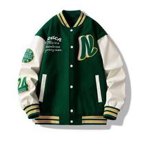 Vyriška retro siuvinėta beisbolo striukė - Šaunus pavasario/rudens poros apranga 3XL black