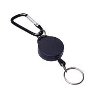 YLKO Retractable Pull Cord Keychain with Carabiner and Steel Wire Rope juoda