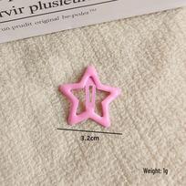 Five-Star Dopamine Color Hair Clips – Cute BB Hair Accessories