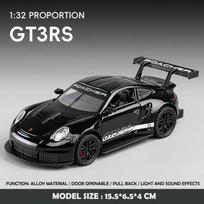 Diecast Miniature Voiture 1/32 Scale 911 Gt3Rs Sport Car Model Toy Vehicle Children Boy Birthday Gift Home Decor Car Toy gray