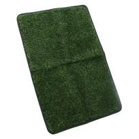 Dog Toilet Tray Waterproof Reusable Easy Cleaning Portable Dog Litter Tray with Artificial Grass for Indoor Outdoor black
