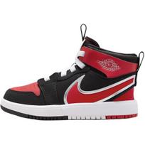 Jordan Priešmokykliniai Air Jordan 1 Mid RM EasyOn batai Juodi Balti Raudoni FQ1282-006 29.5 black