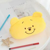 Mikė Pūkuotukas Pliušinis Gyvūnas Pieštukinė Animacinis Rašiklių Maišelis Dėžutė Vaikams Dovana Kosmetinė Raštinės Priemonės Maišelis Mokyklos Vaikams Dovana yellow