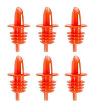 Plastic Liquor Free Flow Pourer Stopper (Set of 6)Bottle Pourers Liquor Bottle Pourers Perfect for Pubs, Clubs, Restaurants