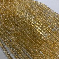Natural Yellow Citrine & Golden Rutilated Quartz Beads for DIY Jewelry Bracelet/Necklace. brown