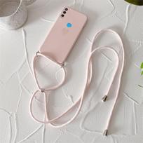Kryžinė apyrankė Silikoninis telefono dėklas Huawei P30 P20 P40 Lite Pro Nova 3e 4e 5 5i 8 7 6 se P smart Plus Z P 30 Dangtelis P Smart Plus&With Lanyard gray