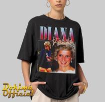 Princess Diana Shirt  Princess Diana Cotton Black Unisex T-shirt S5XL VM9266 M