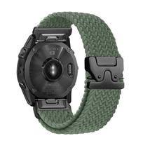 20/22/26mm Braided Loop Strap For Garmin Fenix 8/7/6/5  Forerunner 965 970 265 165 570 Parachute Buckle Nylon Watchband QuickFit 20mm