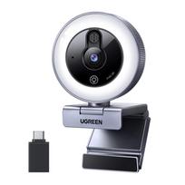 UGREEN 2K 30FPS Webcam with LED backlight, Built-in microphone
