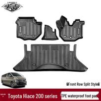 Toyota Hiace 200/300 Series Right-Hand Drive TPE Floor & Trunk Mats gray