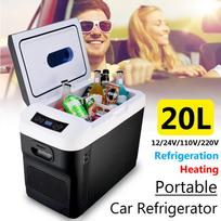 20L DC12/24V Mini Automobilinis Namų Automobilinis Šaldytuvas Šaldytuvai Šaldiklis Aušintuvas Šildytuvas Laiko Šiltai Šviežiai Automobiliui Namams Iškylai Kempingui AC110/220V