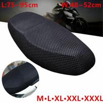 Breathable Summer Cool 3D Mesh Motorcycle Moped Motorbike Scooter Seat Covers Cushion Anti-Slip cover Grid protection pad M