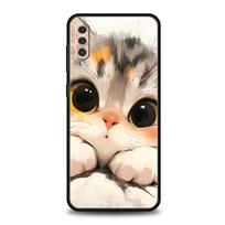 Cute Cat Phone Case for Samsung Galaxy A56 A54 A42 A36 A34 A26 A24 A16 A14 A12 A06 A50 A52 A10 5G Soft TPU Shell Fundas Capa Bag for Samsung A10 beige