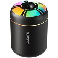 1Pc Mini Air Humidifier USB 180ML Aroma Diffuser Essential Oil Purifier Mist Maker Colorful Lights Humidificador for Home Car Office gray