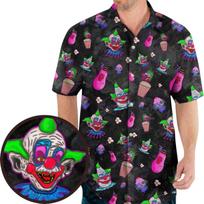 Kosminis siaubo filmas Killer Klowns Išorinė Havajų marškinėlių Vėsūs Havajų marškinėliai man S