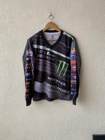 Monster Energy Supercross lenktynių Kawasaki KTM Yamaha ilgomis rankovėmis marškinėliai XXL gray