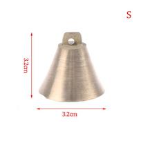 Karvė arklys avis ganosi varinis varpas Didelis sustorėjęs galvijus avis gyvulio varpas 3.2cm beige