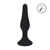 Levelz by Shots LEVELZ Slim Silicone Plug S Black - Compact Flexible Model
