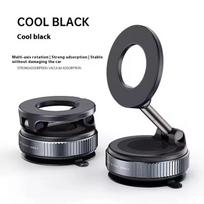 K007 Stiprus magnetinis automobilio telefono laikiklis Sulankstomas dizainas 360° reguliuojamas vakuuminis laikiklis automobiliui/stalui/vonios kambariui/universaliam naudojimui black