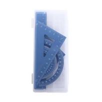 4 vnt./rinkinys Aliuminio liniuočių rinkinys Metalinės/plastikinės/minkštos geometrinės matematikos brėžimo compasas Raštinės reikmenys Liniuotės Matematinės mokyklai gray
