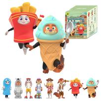 TOP TOY Disney Zootopia Series Gachapon Blind Box Figure Plastic Model Premium Toy Zootopia Birthday Gift Zootopia Nick Judy Character Collectible red