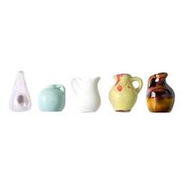 Mini Ceramic Vase Refrigerator Magnets 3D Small Flower Lightweight Creative Message Sticker for Air Conditioners Fridge House