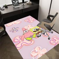 1 vnt. SpongeBob SquarePants kilimas, itin minkštas, storas ir sugeriantis, neslystantis, skalbiamas mašinoje, kilimėlis prieškambariui 60cm by 90cm gray