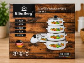 KlönBerg emaliuotų puodų rinkinys 5vnt