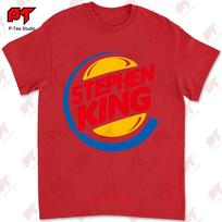 Stephen King Burger T-shirt Tee L4LI S red