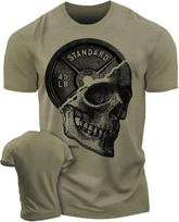Gymish Lifestyle Skull Plate Gym Shirt, Work Out Deadlift Skull T-Shirt for Men S įvairiaspalvis