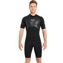 2mm Short Sleeve Wetsuit Snorkeling Diving Swimming Surfing Warmth Protection Unisex Adult Size XL XXL XXXL XS black