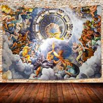Graikų mitologijos gobeleno meno kūrinys Sieninė puošmena Lubos Smulkus Versalio graikų mitologijos gobelenai Čiužinio staltiesė Užuolaida 100X70CM white