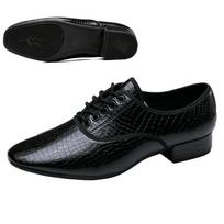 Men's Modern Dance Shoes Man Square Dance Outdoor Dance Latin Jazz Shoes Indoor Suede Sole Ballroom Waltz Heels Shoes 38