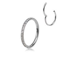 Nose Ring Earrings Women Button Piercing Body Luxury Zircon Cartilage Jewelry Accessories Fashion Trend Accessories Creative Gifts For Men And Women One Size