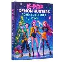 @@  Countdown Calendars Kpop Demon Hunters Advent Calendar Model Doll Collection Desk Decoration Children Christmas Gifts blue