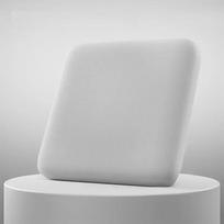 Ultra-Soft Foam Cushion for Office Chair, Car Seat Pad, Supports Lumbar, Eases Pain, Extended Sitting, 4cm 40x40cm pilka
