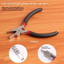1Pcs Wide Flat Nose Pliers 5 Inch Multifunctional Thin Flat Needle Nose Pliers For Jewelry Making Slim Flat Nose Pliers 1