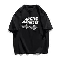 Arctic Monkeys Clothes Women T Shirt Male Manga Casual 2022 Y2k White T Shirt T Shirt Clothes Manga S black