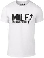 Man I Love Fishing (MILF) Men's T-Shirt Mens Womens Tees Top Hobbies Fisherman River Rod Fish M