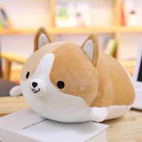 High-Standard 35Cm Premium-Quality Corgi Superior-Grade Dog Premium-Quality Plush First-Class Toy Superior-Grade Cute Top-Grade Cartoon Top-Grade about 35cm beige