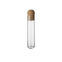 Glass Tea Infuser Tube with Cork Stopper Reusable Loose Leaf Tea Brewing Accessory Durable Transparent Material for Precise Steeping One Size