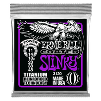 Stygos el. gitarai Ernie Ball Power Slinky Coated Titanium 11-48