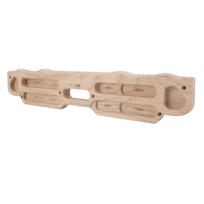 Wooden Rock Climbing Hangboard Training Climbing Fingerboard with Mounting Kit for Bouldering Finger Strength Pull Up beige