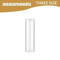 10Pcs Coin Tubes Quarter Rolls Wrappers Plastic Coin Holders Clear Coin Storage Containers 32MM